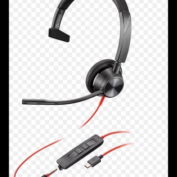 Poly blackwire 3315 headset. - Picture 1 of 3